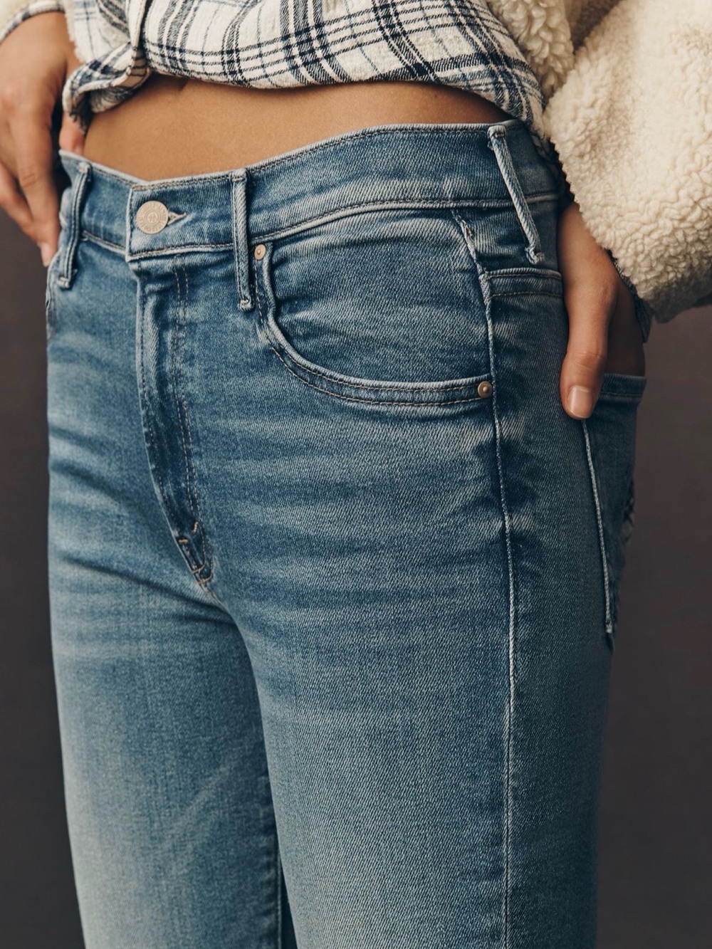 MOTHER the Insider Cropped bootcut Jeans NWT - Picture 4 of 6
